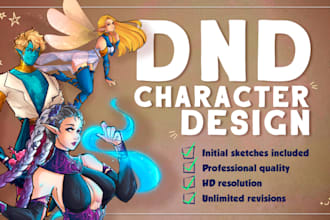 draw your custom dnd dungeons and dragons character
