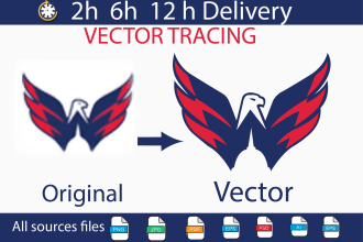 redesign redraw fix edit update or vectorize your logo