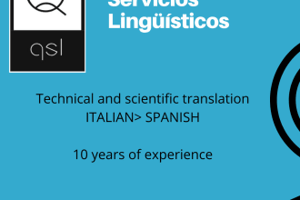 translate italian into spanish for 10 USD per each 100 words