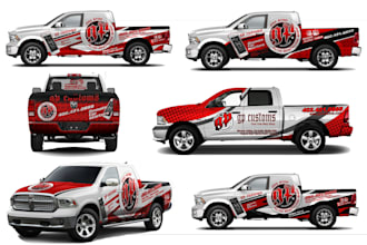 create a very unique truck,van wrap, pickup, car wrap design