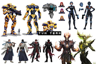 do a professional character design