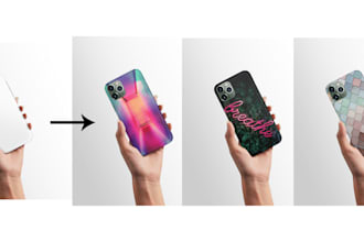 create phone case mockup of your design