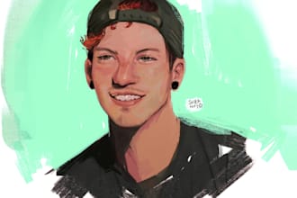 draw a professional cartoon sketch in 24 hours