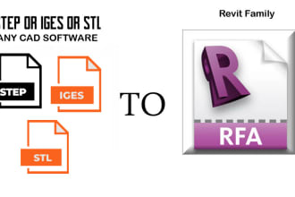 convert step or iges or stl file to revit family