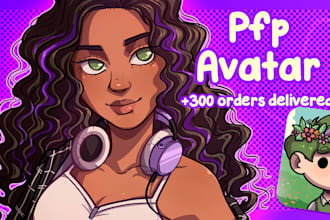 draw profile picture avatars for your twitch, youtube, discord channel
