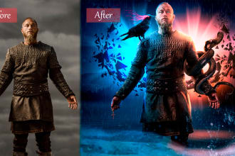do photo manipulation, editing, blend images in photoshop