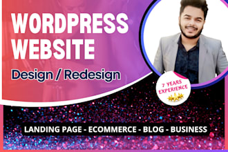 build wordpress website development, design, redesign, clone, ecommerce website
