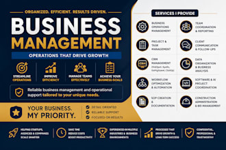 be your business manager and operations manager