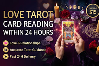 give you an honest love tarot reading in 24 hours