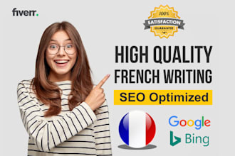 write SEO optimized content in french
