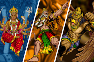 draw ethnic and culture style illustration for you