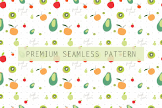 create seamless pattern design for fabric etc
