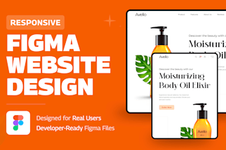 design a high converting landing page UI UX in figma
