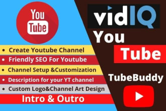 create professional youtube channel setup and optimize