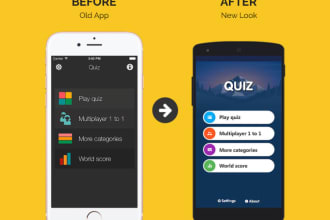 reskin app and redesign your android app