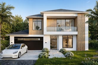 do architect 3d exterior, interior visualization