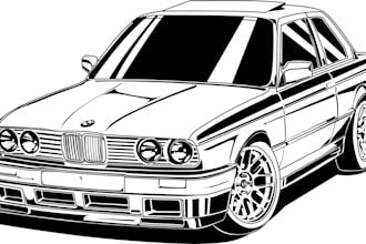 draw stunning vector car illustration or any vehicle