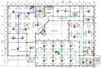 design fire suppression and alarm system with boq of fm200 or novec1230