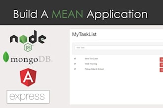 develop web applications using mean stack node react angular and vue