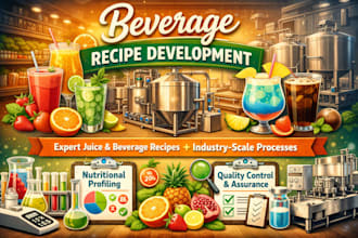 develop juice, smoothies and other beverage recipes