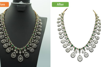 professionally remove background from any jewelry image