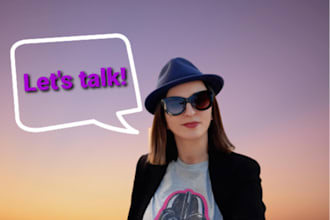 talk to you and help you with your english via zoom