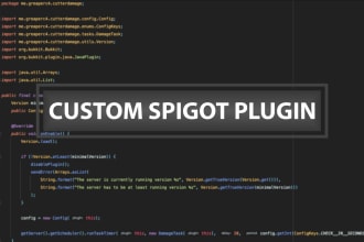 create spigot or paper server plugins