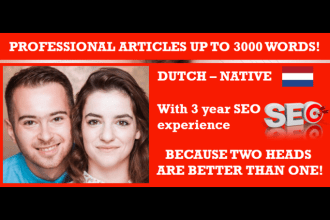 write dutch blog posts up to 3000 words that are SEO optimized