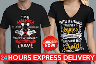 provide creative and trendy t shirt design