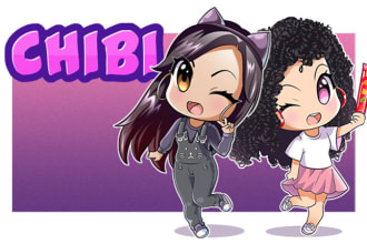 draw a cute chibi character for you