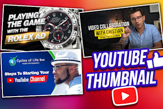 design an awesome eye catching youtube thumbnail