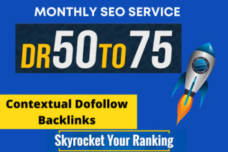 skyrocket your website ranking with monthly white hat SEO backlinks