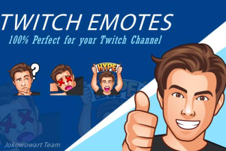 convert photo into cartoon emote, sticker for kick, twitch, youtube