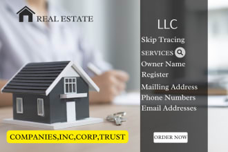 do bulk real estate llc skip tracing