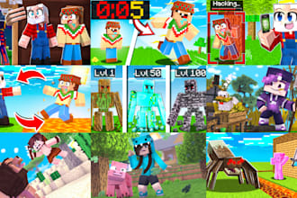 make a minecraft thumbnail