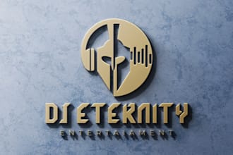 design modern dj music, rock, hip hop and entertainment logo