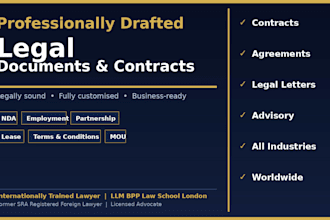 draft and translate, legal documents and contracts