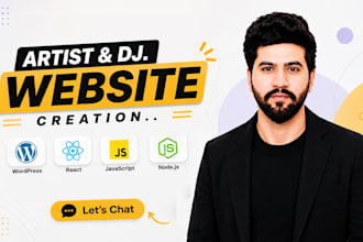 design artist wordpress website as wordpress developer with free logo