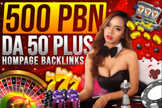 build 500 dofollow niche SEO backlink service