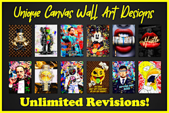 make unique poster and canvas wall art designs