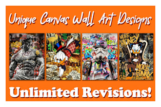 make unique poster and canvas wall art designs