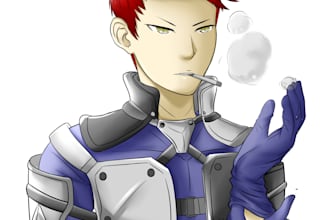 draw you a handsome man in anime style