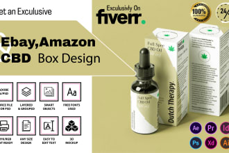 design ebay, amazon and cbd  packaging boxes