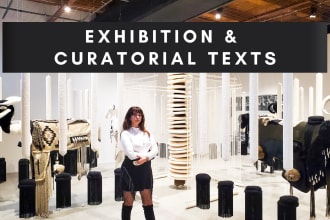 write and edit your exhibition or curatorial text