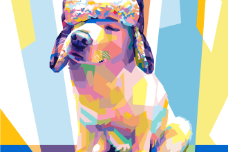 draw pop art portrait wpap pet for your dog cat or any animal