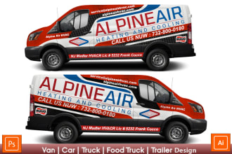 make awesome car, van, trailer, vehicle wrap design or vehicle sticker
