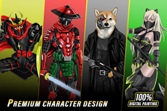 create character design and concept art illustration