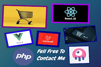 make ecommerce site for you using laravel framework
