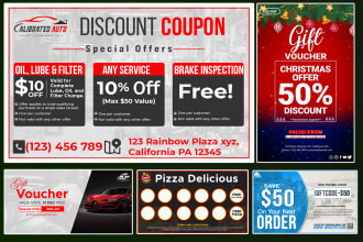 design voucher, coupon, loyalty card, gift card, certificate