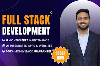 be full stack developer for web app development